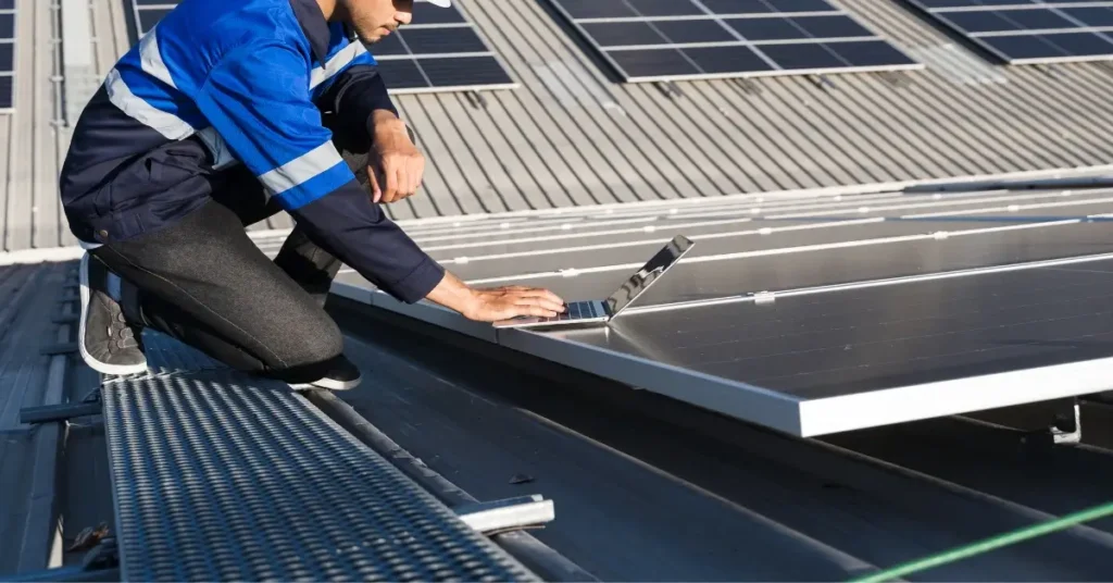 Installing solar panels on a metal roof